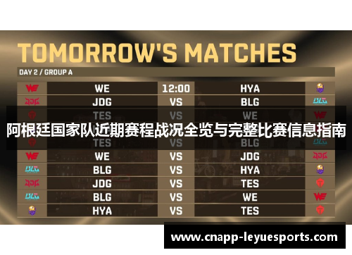 阿根廷国家队近期赛程战况全览与完整比赛信息指南